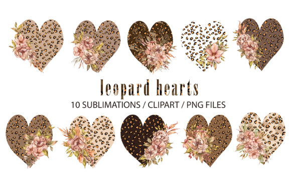 10 Leopard Heart Sublimation Files: Unleash Your Wild Side