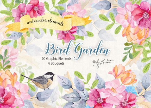 A Resource for Creative Projects: The Bird Garden Watercolor Set