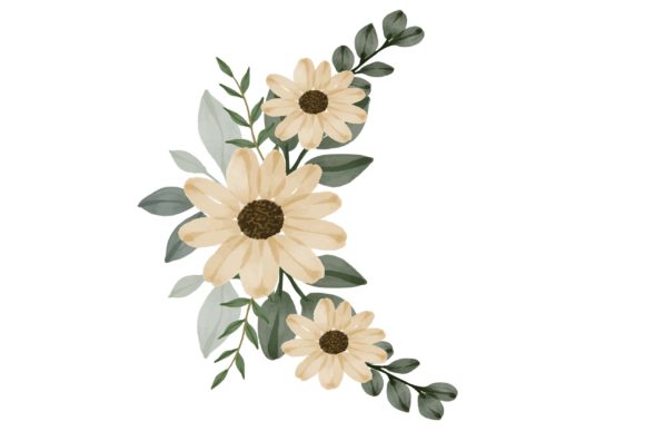 Captivating Arrangement of Sunflower Watercolor