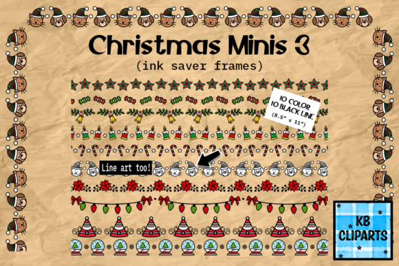 Christmas Minis 3 Ink Saver Frame Border: A Versatile and Efficient Design Solution