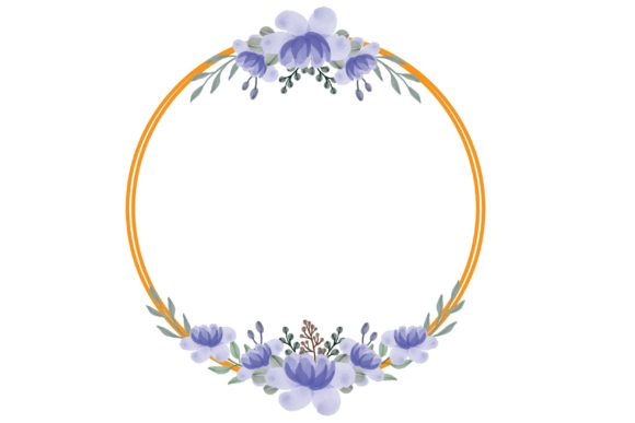 Discover the Versatility of a Gold Frame with Purple Flower Bouquet