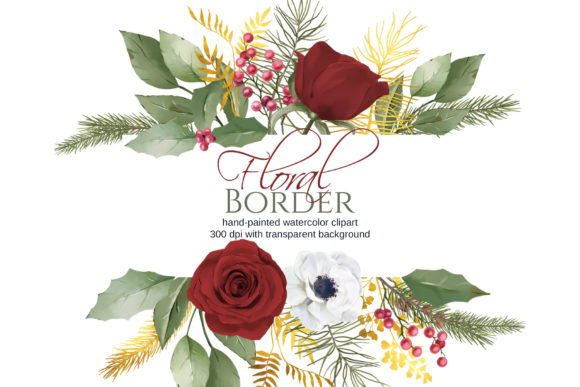 Enhance Your Creative Projects with a Red Gold Christmas Border