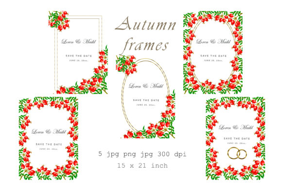 Evaluating the Red Berry Frame Watercolor Clipart Collection