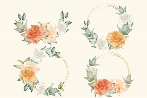 Hand Drawn Roses Arrangement Design: A Versatile and Elegant Solution
