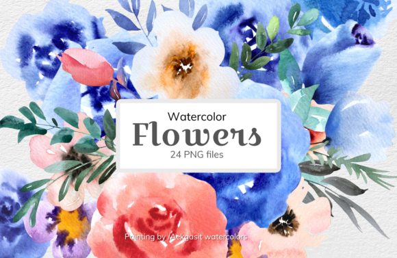 Handmade Watercolor Flower Clipart: Your Go-To Creative Resource