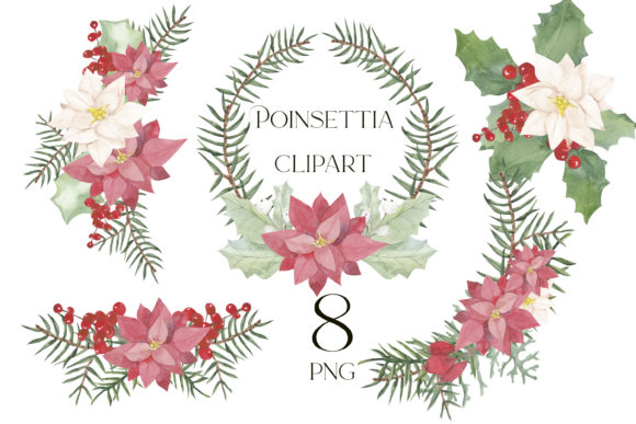 Poinsettia Christmas Clipart Png: A Versatile Tool for Festive Creativity
