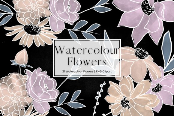 The Art of Distinctive Design: Embracing Pink and Orange Watercolour Flowers