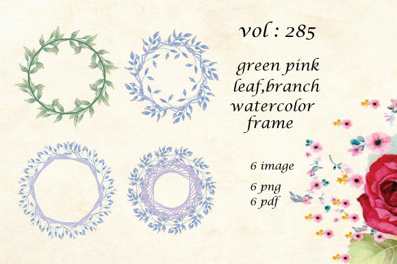 The Artful Versatility of a Watercolor Leaf Round Frame