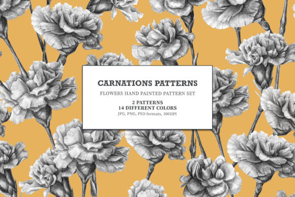The Artistic Allure of Hand-Painted Carnation Patterns