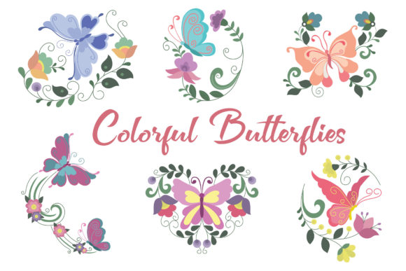 The Colorful Butterflies Vector Collection: Hand-Drawn Elegance for Modern Projects