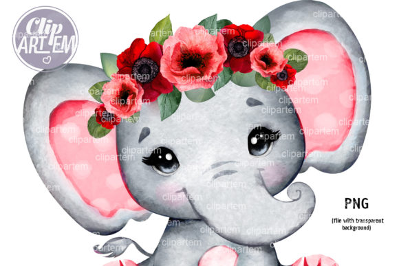 The Magic of Digital Clip Art: From Red Flowers Girl Elephant PNGs to Personalized Celebrations