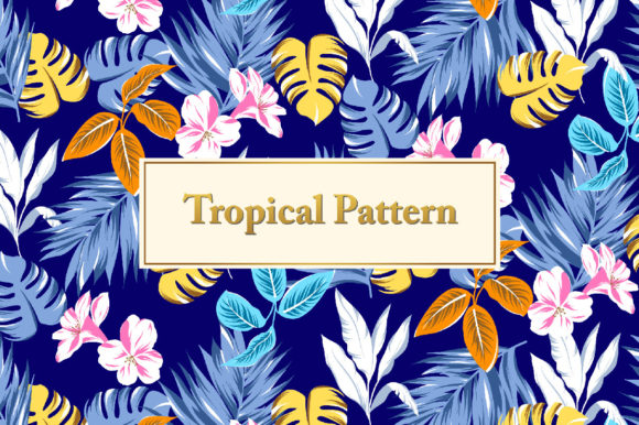 Tropical Flower Seamless Pattern: A Versatile Design Asset